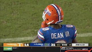 Trey Dean III (Florida S #0) Vs. Tennessee 2021