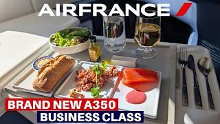 AIR FRANCE BRAND NEW AIRBUS A350 (Business Class) | Paris - Boston | Flight Review