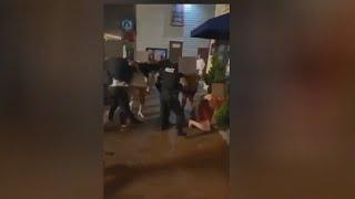 Wedding party gets into fight with police