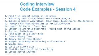 Coding Interview Examples part 4