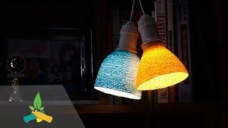 How to make lampshades with bottles | DIY Tutorial
