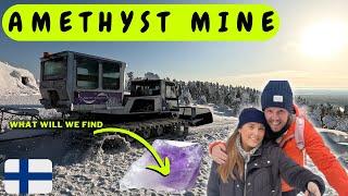 Finlands Amethyst mine | day trip from Rovaniemi lapland