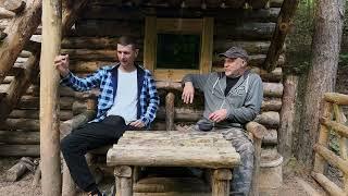 Meeting with an unusual guest | Forestry worker on the Yashino farm.