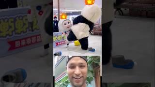 cute panda and funny smallman   #viral #funny #trending #comedy #shorts #shortvideo #youtubeshorts