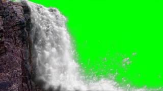 FREE HD Green Screen JUNGLE WATERFALL