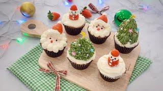 Trang trí cupcake mùa giáng sinh dễ làm / Simple Christmas Cupcake Decorating Ideas