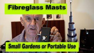 Spiderbeam Fibreglass Masts for Small Gardens and Portable Use