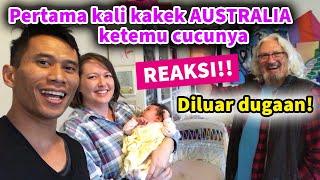 Reaksi Pertama Kali Kakek Bule Ketemu Cucunya | Bayi Campur Indonesia-Australia