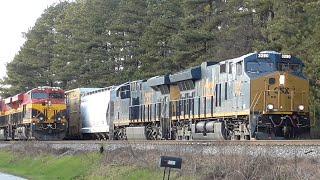 [1p] Chaotic Operations and 8 Trains, CSX Railfanning Winder - Comer GA, 01/15/2016 ©mbmars01