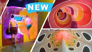 Neue Mega-Wasserrutsche im Palm Beach! Space Race [NEU 2022] Wettkampfrutsche | Racer Water Slide