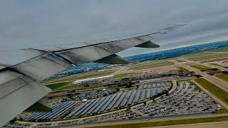 [4K] – Gloomy Dallas Takeoff – American Airlines – Boeing 777-200/ER – DFW – N794AN – SCS 1328