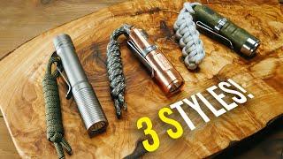 3 STYLES Of Flashlight Paracord Lanyards | EDC Flashlight Lanyards TUTORIAL