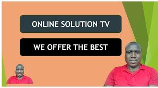 Mapambazuko ya machweo.Online Solution Tv is live!