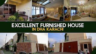 Owner Built 500 Yards Fully Furnished Bungalow in DHA Phase 8 Karachi