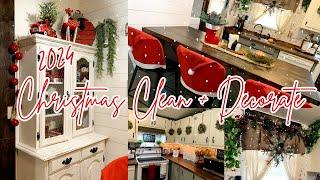 CHRISTMAS Clean And Decorate With Me 2024 | Mobile Home kitchen Christmas Decorating