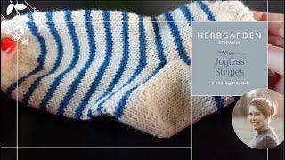 Jogless Stripes | A Knitting Tutorial by HERBGARDEN knitwear