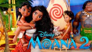 Moana & Baby Sister Simea Dolls Morning Routine