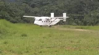 Swala Aviation - SHORT SKYVAN SC7 Landing at Nzovu (DRC)