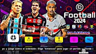 eFOOTBALL PES 2024 PPSSPP - CÂMERA MODIFICADA MEDIAFIRE LIBERTADORES ATUALIZADO BRASILEIRÃO SÉRIE A