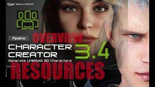 Character Creator 3.4 OVERVIEW | 5GB RESOURCES PACK