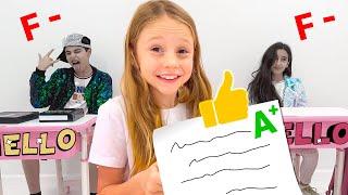 Nastya and friends are looking to get knowledge at school | Collection of videos for children