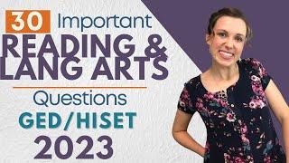 HiSET Reading / GED Language Arts 2023 - Pass the Test!