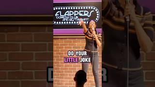 Woman at Comedy Show Protects Her Man!!  #comedyclips #baldmen #standupcomedy