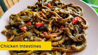 SOUTH AFRICAN SPICY CHICKEN INTESTINES RECIPE: How To Make Chicken Intestines | Chicken Mala