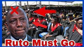 Ruto Speech forced to stop abruptly in Multimedia University,Heckled & Booed Ruto must go akwendee