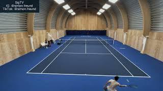 One of the hardest FH's off all time? - Practice points vs Robin Soderling (Former ATP #4)