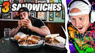 TIM REACTS TO MASSIVE SANDWICH CHALLENGE