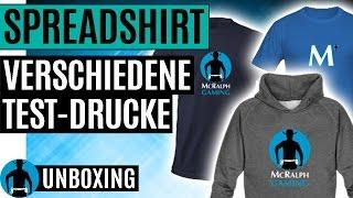 Spreadshirt: Verschiedene Test-Drucke für den neuen Fan-Shop