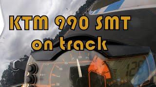 KTM 990 SMT on track with superbikes