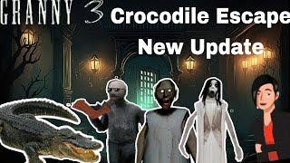 Crocodile Escape from Granny Chapter 3 Horror GamePlay With Bhole Gamer!