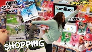Amiibo Shopping w/ FGTEEV Mom & Chase! Surprise + Unboxing Super Smash Bros 4 WiiU - Wave 1