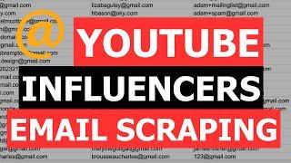 How to Scrape YouTube Influencers Emails | Get Email Address of YouTube Channels