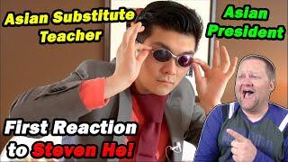 First Reaction to Steven He! | Asian Substitute Teacher | Asian President | Teacher Reacts!