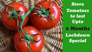 Best way to store TOMATOES for months,4 Easy Tomato Preservation Tips,make & store TOMATO PUREE