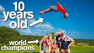 KID vs ADULTS EXTREME GYMNASTICS CHALLENGE