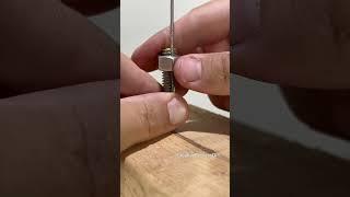 How to attach a wire to the bolt #shorts