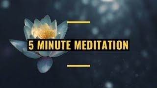 Relaxing 5 Minute Guided Meditation