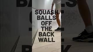 Squash Balls Off the Back Wall #squashlife