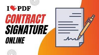 Contract Signature Online For Free by ILovePDF | Akram Hossain | @AH_DiGi