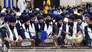 112 Bhai Pritpal Singh Jee Regina @ Raensabaayee Keertan Toronto July 2023 Akhand Keertan Smaagam