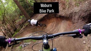 WOBURN BIKE PARK "FIRST TIME AND SEND THE BIG GAP JUMPS" PURE CRAZYNESS