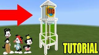 Minecraft: How To Make The Warner Brothers Water Tower "Animaniacs"