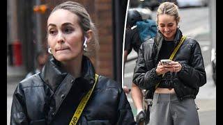 Married At First Sight's Tahnee Cook cuts a stylish figure as she takes a break from filming - after