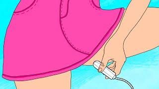 How to properly insert a tampon with and without an applicator