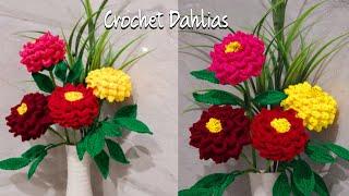 How to Crochet Dahlia flower