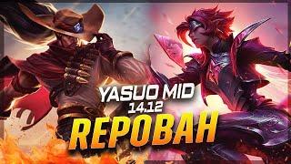 Repobah - Yasuo vs Riven MID Patch 14.12 - Yasuo Gameplay